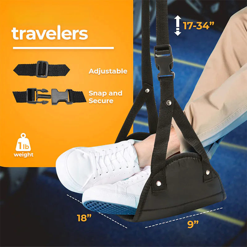 Travel Foot Hammock for Office and Airplane Use